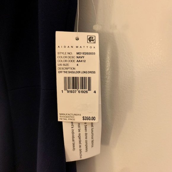 NWT Aidan Mattox Women's Ruffled Gown Dress - Size 4 - Picture 4 of 4